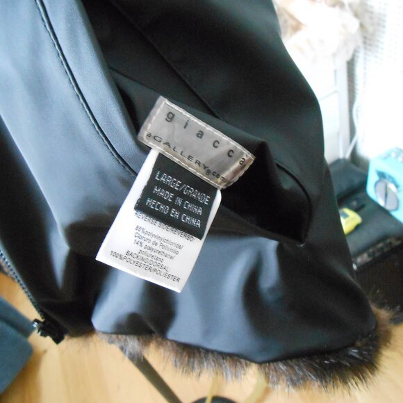 REVERSIBLE VEST-FAUX FUR-POLYESTER-GIACCA GALLERY-WOMEN'S SZ L-VINTAGE-EXC! - Picture 7 of 9